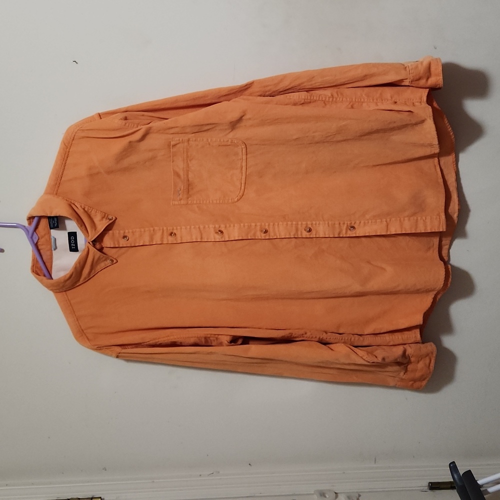Men's XL IZOD, Pinwale Corduroy light orange